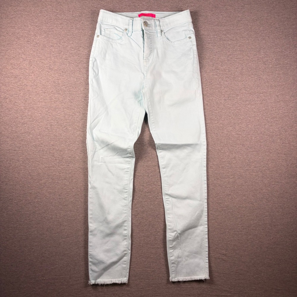Lilly Pulitzer 29" South Ocean High-Rise Skinny Jeans Womens 0 Light Blue